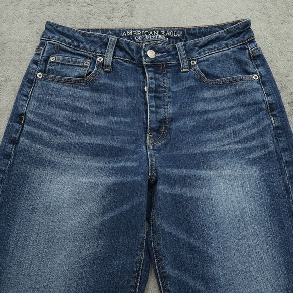 American Eagle Jeans Women's Size 10R Blue Vintage High-Rise Denim 26" Inseam - Picture 13 of 16